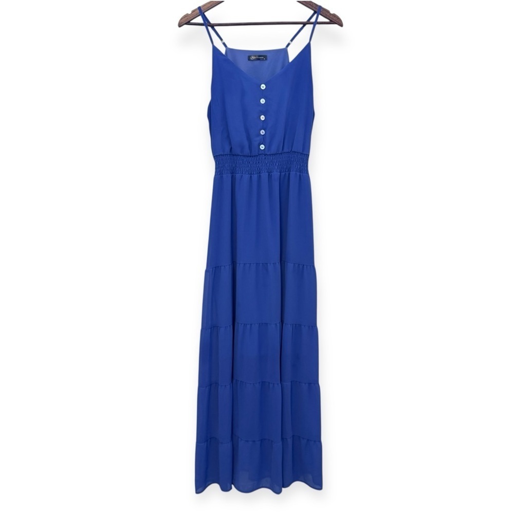 PRETTYGARDEN Women's Spaghetti Strap Sleeveless High Waist Maxi Dress Size Small - Picture 2 of 11